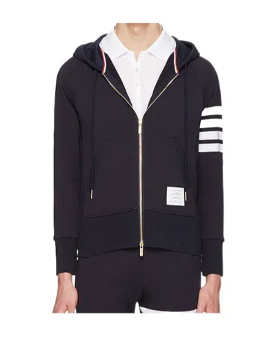 Thom Browne Logo And Hat Casual Jacket In Black