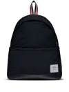 Thom Browne Black Poly Twill Multipocket Backpack In Black