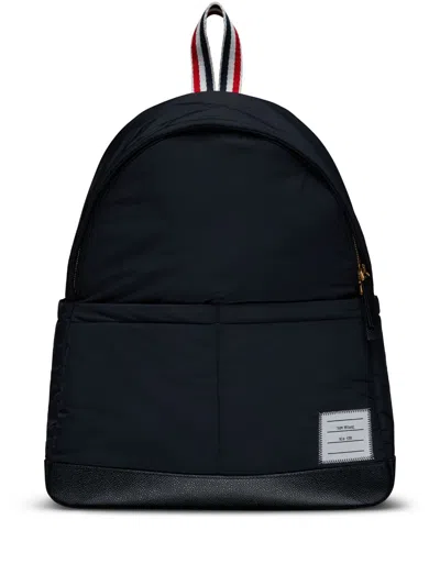Thom Browne Logo-appliqué Backpack In Black