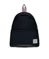 Thom Browne Black Poly Twill Multipocket Backpack In Black