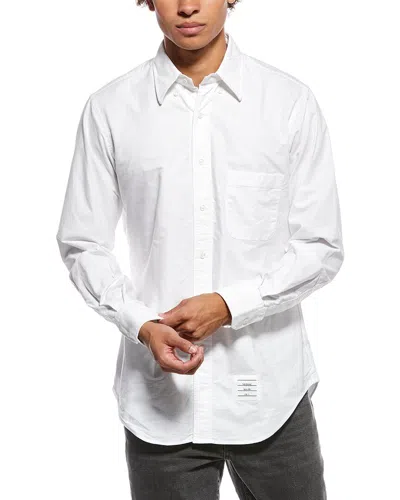 Thom Browne Logo Button Shirt In Animal Print