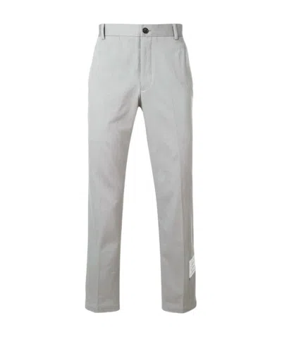 Thom Browne Logo Casual Pants In Gray