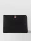 Thom Browne Logo Detail Zipper Clutch Bag