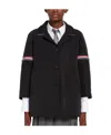 Thom Browne Logo Down Jacket In Black