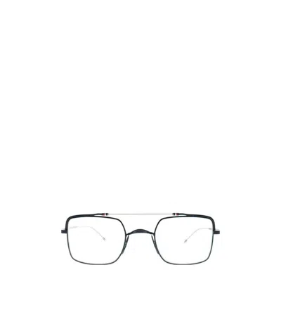Thom Browne Logo Flat Mirror In Black