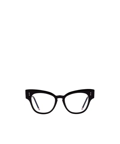 Thom Browne Logo Flat Mirror In Black
