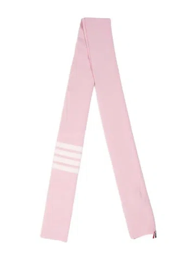 Pre-owned Thom Browne Logo Multicolor Silk Pareo Silk Scarf In Pink