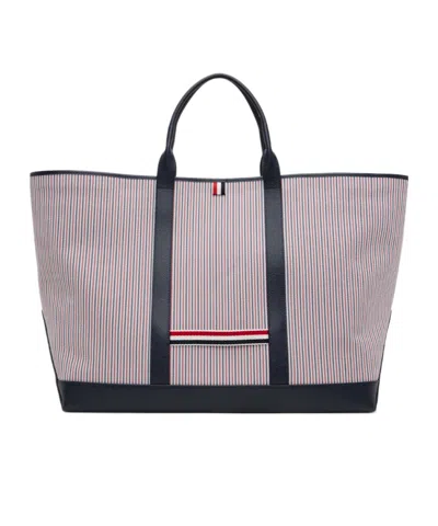 Thom Browne Logo Oversized Tool Tote Bag In Multicolor