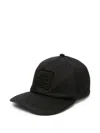 Thom Browne Logo-patch Baseball Cap In Black
