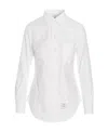 Thom Browne Classic Cotton Poplin Shirt For Women In White
