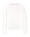 Thom Browne Logo-patch Crew Neck Jumper In White