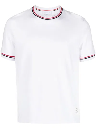 Thom Browne Crew-neck T-shirt With Application In White