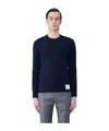 Thom Browne Oversized Cotton Long Sleeve T-shirt In Black