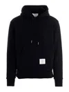 Thom Browne Drawstring Hoodie With Ribbed Cuffs In Blue