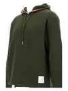 Thom Browne Men Green Textured Hoodie, S Luxury Sweatshirts & Hoodies For Men Darveys In Green
