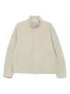 Thom Browne Long-sleeved Casual Jacket In Neutral