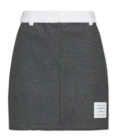 Thom Browne Logo-patch Mini Skirt