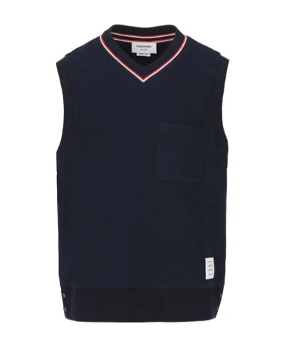 Thom Browne Logo In Blue
