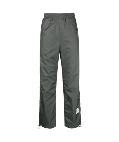 Thom Browne Logo-patch Sheer-ripstop Track Pants In Black
