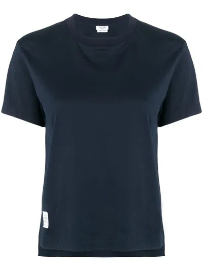 THOM BROWNE LOGO-PATCH SHORT-SLEEVE T-SHIRT