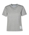 Thom Browne Classic Loopback Pique T-shirt In Gray