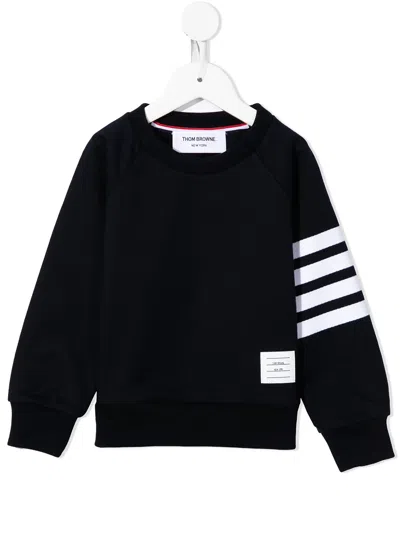 THOM BROWNE LOGO PATCH SWEATSHIRT