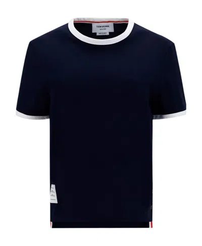 Thom Browne Ringer T-shirt In Animal Print