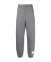 Thom Browne Logo-patch Track Pants In Gray