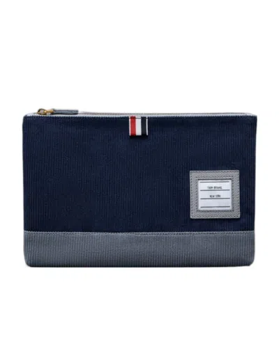 Thom Browne Logo Patch Wallet In Black