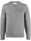 Thom Browne Grey Wool Sweater In Grau