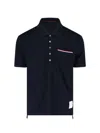 Thom Browne Pocket Polo In Fine Mercerized Men In Blue