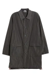 Thom Browne Logo Print Packable Smock In Gray