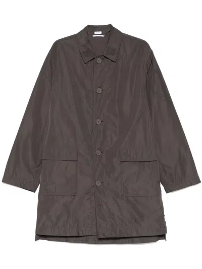 THOM BROWNE LOGO-PRINT PARKA