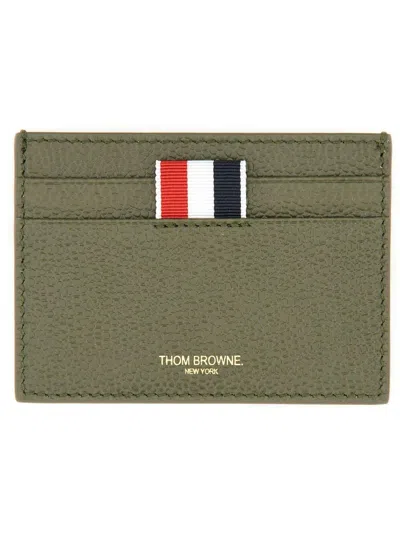 THOM BROWNE LOGO PRINTED CREDIT CARD HOLDER