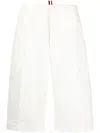 Thom Browne Deconstructed Bermuda Shorts In White