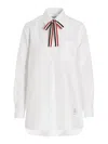 Thom Browne Bow Tie Logo Blouse