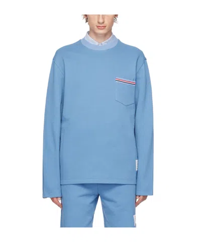 THOM BROWNE COTTON CREW-NECK SWEATSHIRT