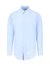 Thom Browne Button Long-sleeved Shirt In Blue
