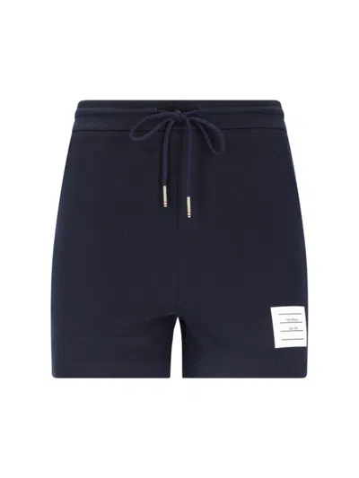 THOM BROWNE LOGO SPORT SHORTS