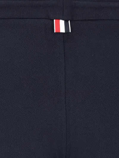 Thom Browne Logo Sport Shorts In Black