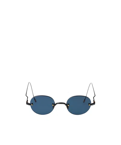 Thom Browne Logo Sunglasses In Blue