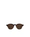 Thom Browne Tortoiseshell Oval-frame Sunglasses In Brown