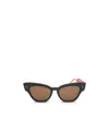 Thom Browne Logo Sunglasses In Brown