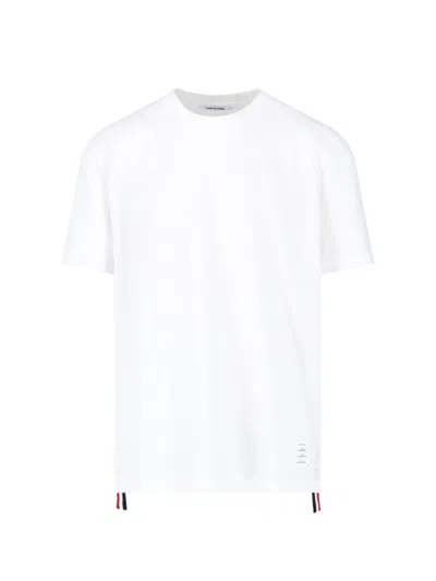 THOM BROWNE LOGO T-SHIRT - WHITE