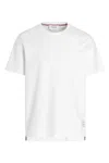 Thom Browne Jersey Relaxed Side Slit Tee Clothing In White