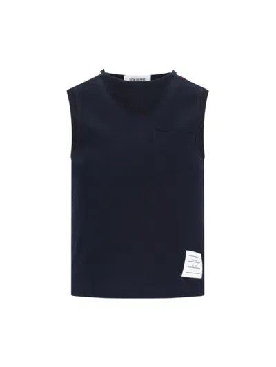 Thom Browne "logo" T-shirt – Blue