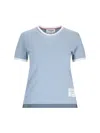 Thom Browne Woman T-shirt Light Blue Size 4 Cotton In Light Blue