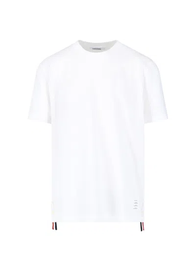 THOM BROWNE THOM BROWNE LOGO T-SHIRT – WHITE