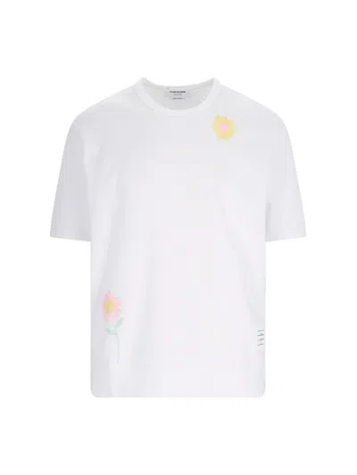 Thom Browne Logo T-shirt In White