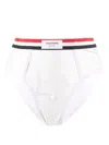 Thom Browne Logo-waistband Briefs In White